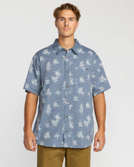Sundays Mini Short Sleeve Shirt - Steel Blue