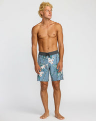 Sundays Pro Performance 19" Boardshorts - Steel Blue