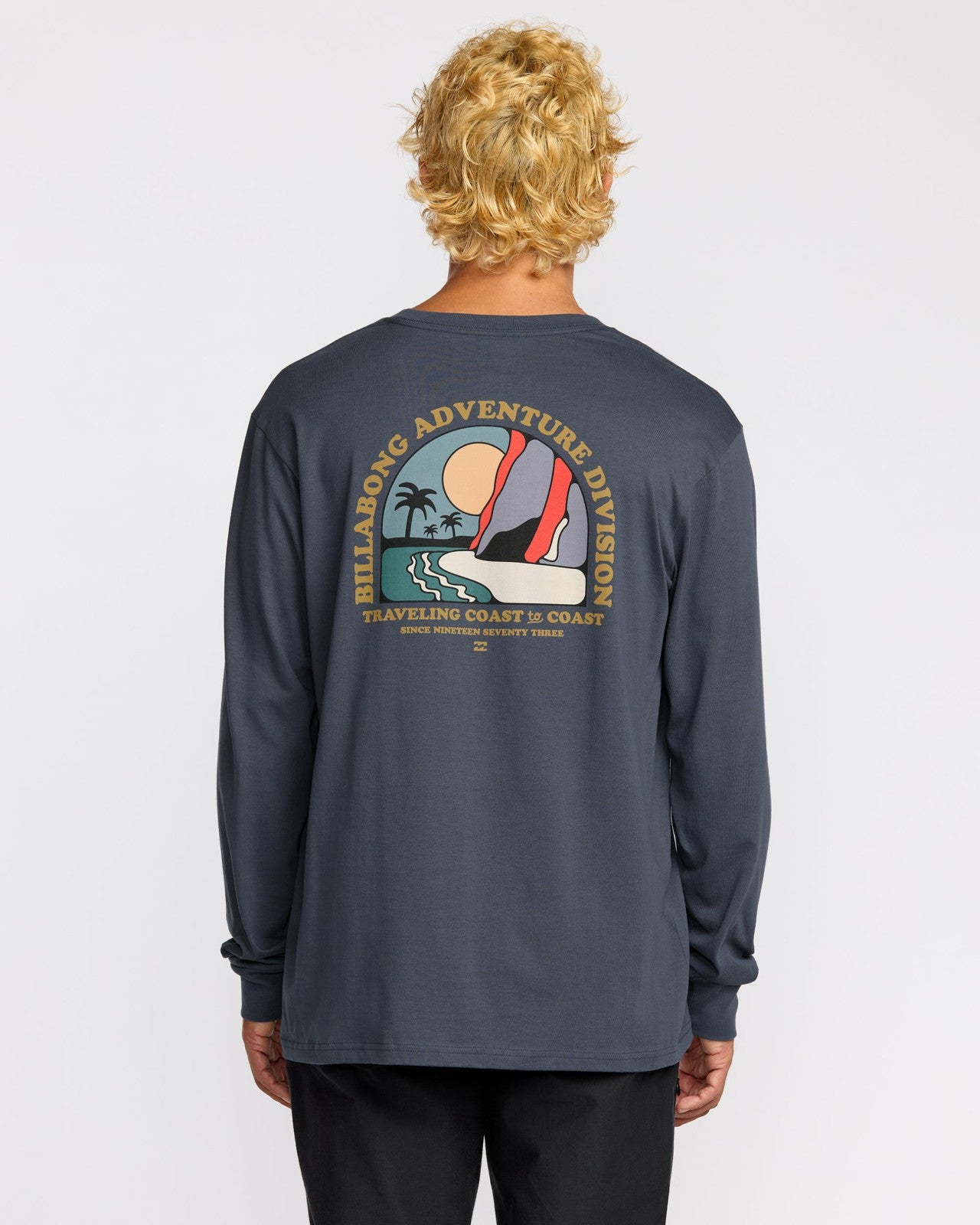 Sundown A/Div Long Sleeve T-Shirt - Midnight Blue