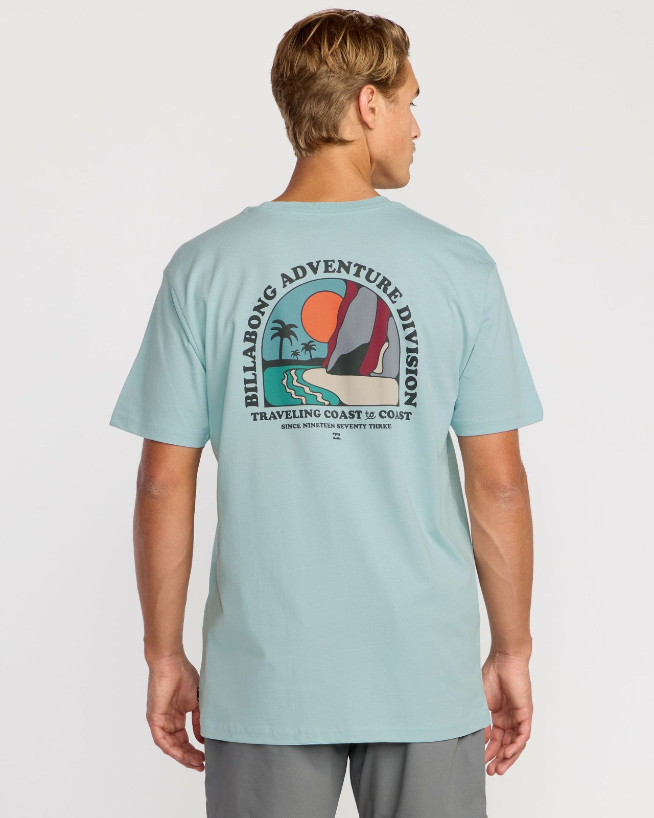 Sundown A/Div Short Sleeve T-Shirt - Dusty Blue