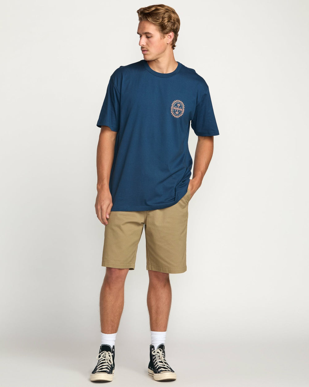 Sun Rays Regular Tee - Deep Blue
