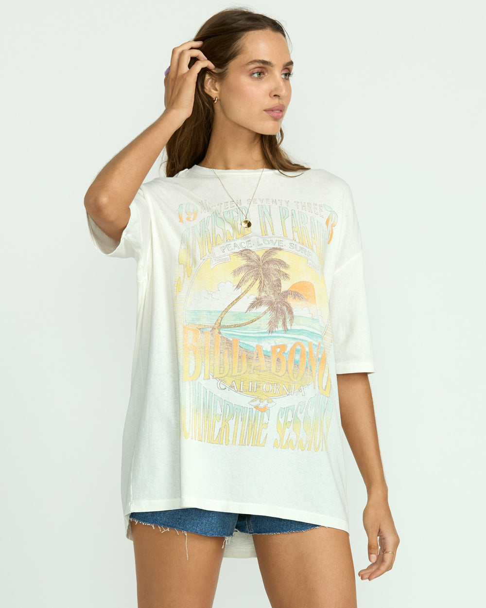 Sunset Mindset Tee - Salt Crystal