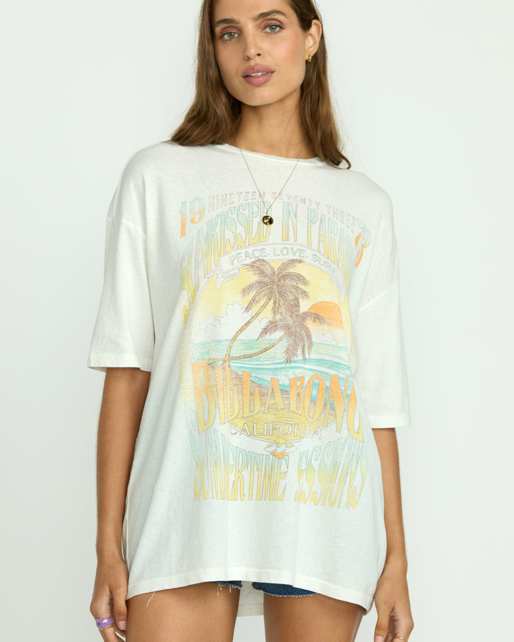 Sunset Mindset Tee - Salt Crystal