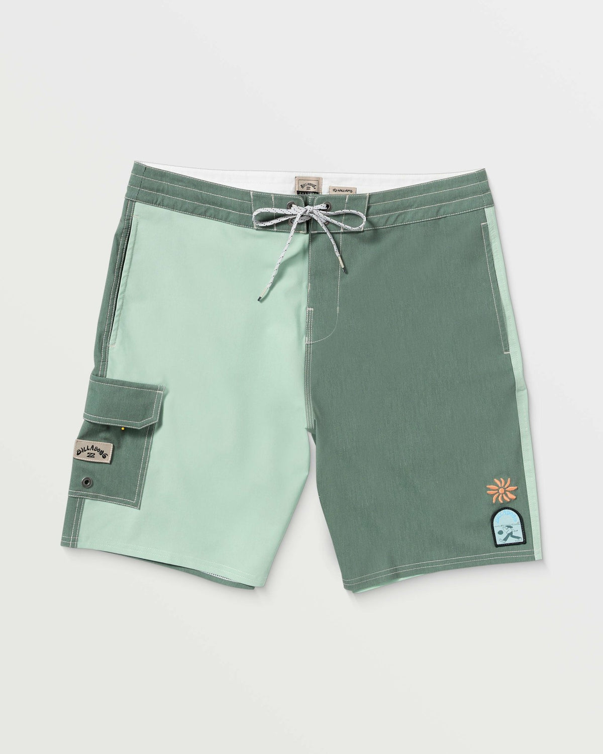 Sunshine Lo Tide 19" Boardshorts - Green Tea