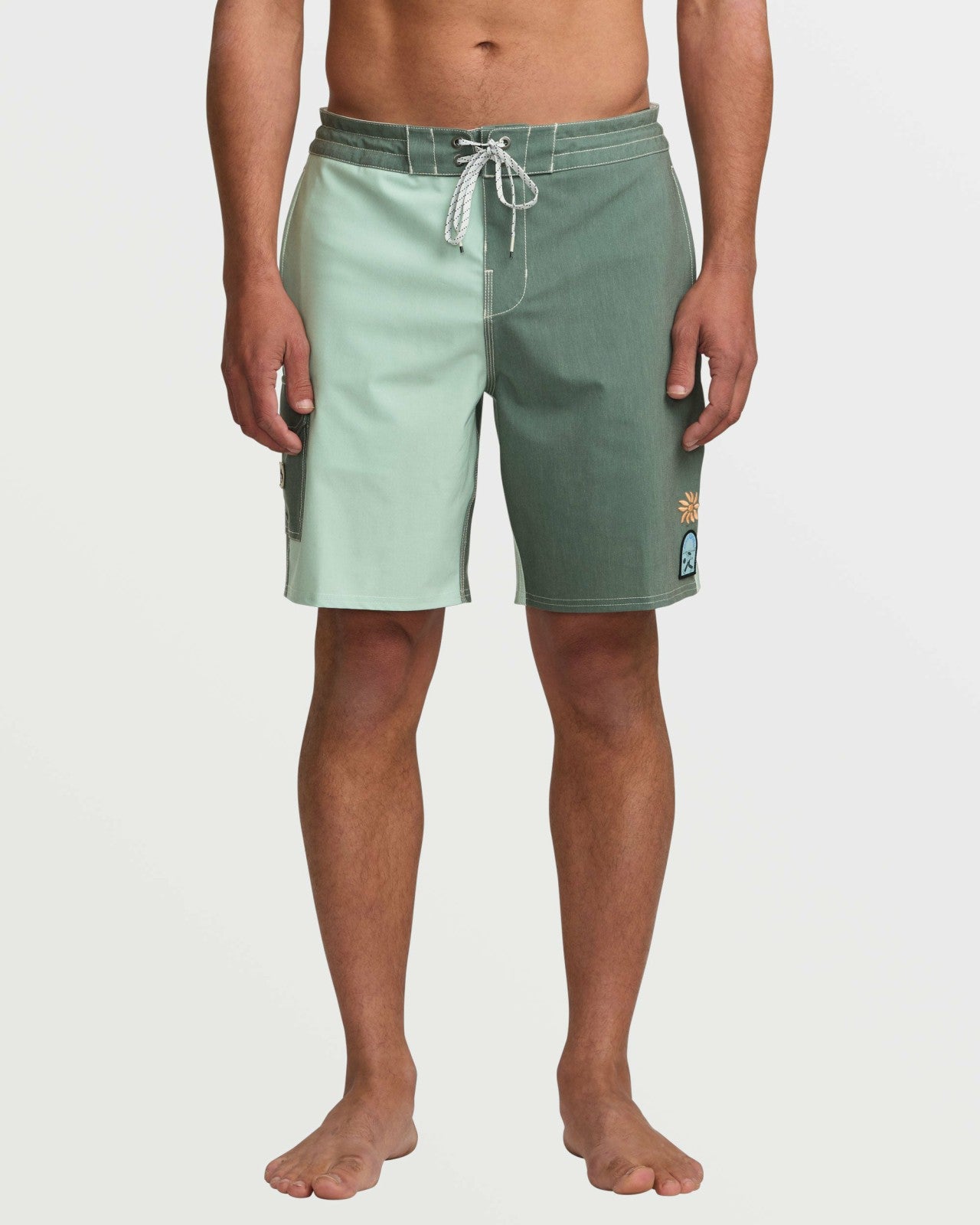 Sunshine Lo Tide 19" Boardshorts - Green Tea