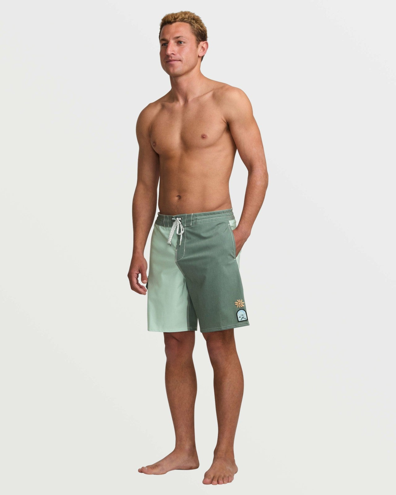 Sunshine Lo Tide 19" Boardshorts - Green Tea