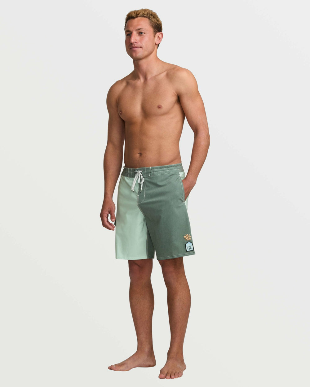 Sunshine Lo Tide 19" Boardshorts - Green Tea
