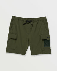 Surftrek Cargo Hybrid Shorts - Dark Military