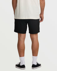 Surftrek Elastic Submersible 17" Hybrid Shorts - Black