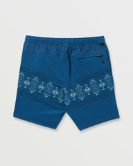 Surftrek Elastic Submersible 17" Hybrid Shorts - Deep Blue