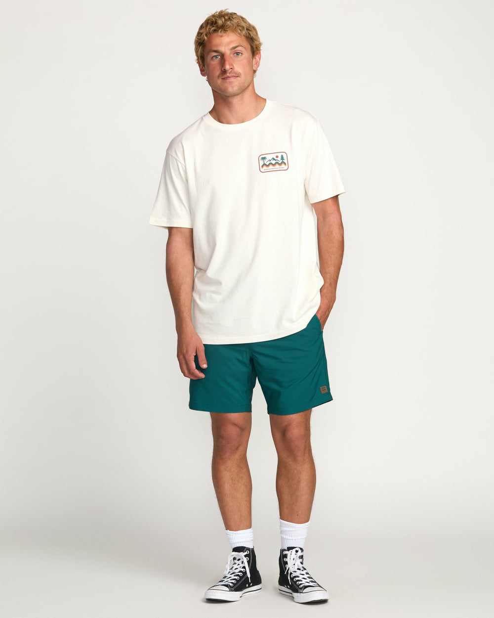 Surftrek Elastic Submersible 17" Hybrid Shorts - Marine