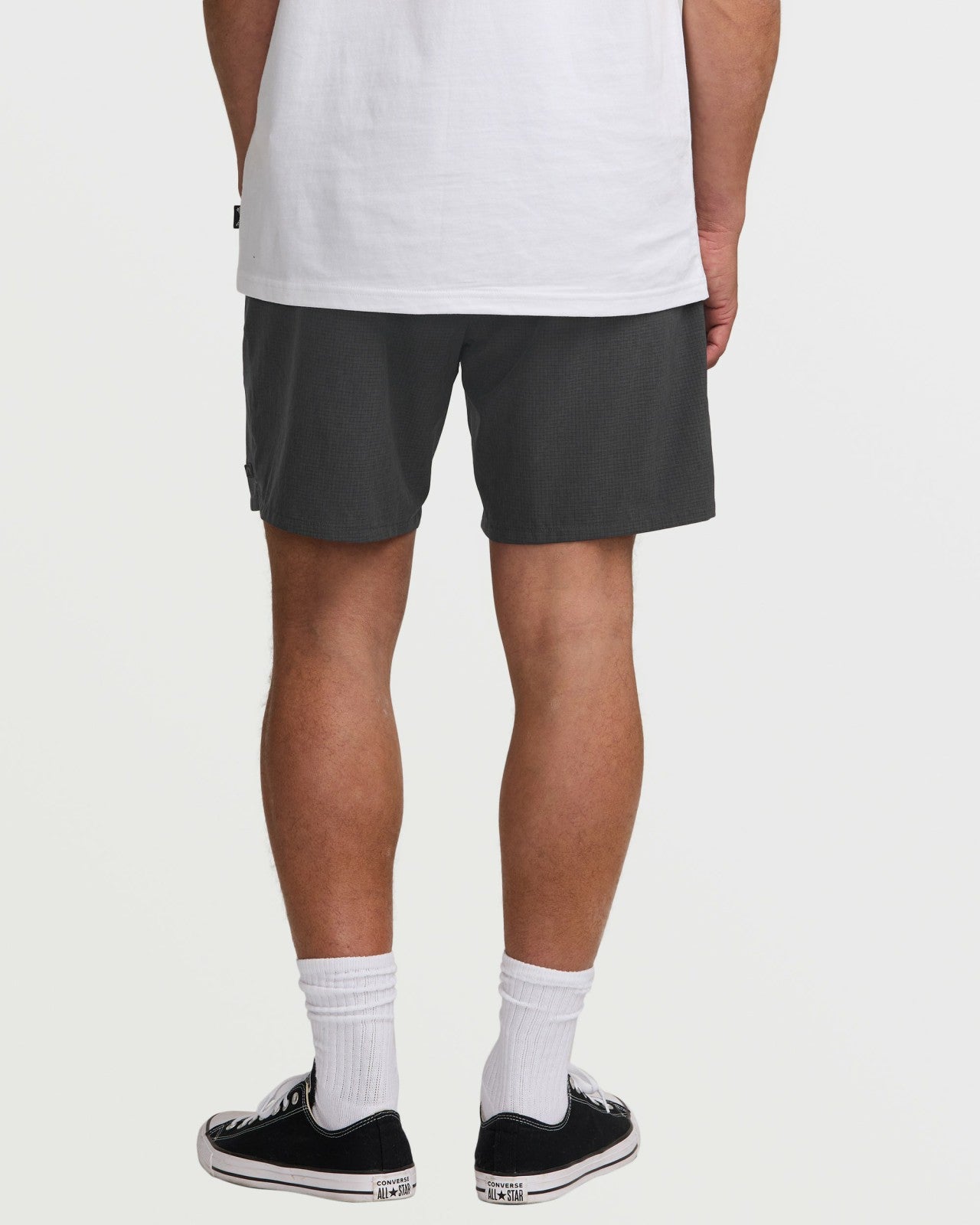 Surftrek Perforated Elastic 17" Hybrid Shorts - Black