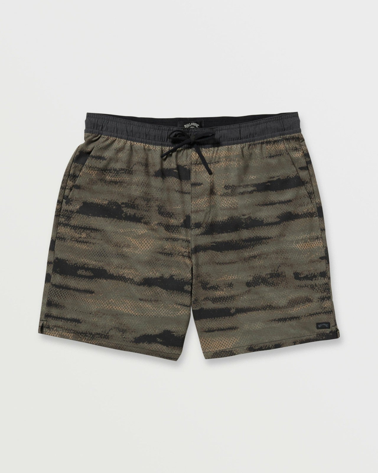 Surftrek Perforated Elastic 17" Hybrid Shorts - Dark Military