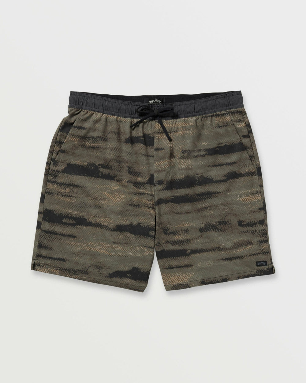 Surftrek Perforated Elastic 17" Hybrid Shorts - Dark Military