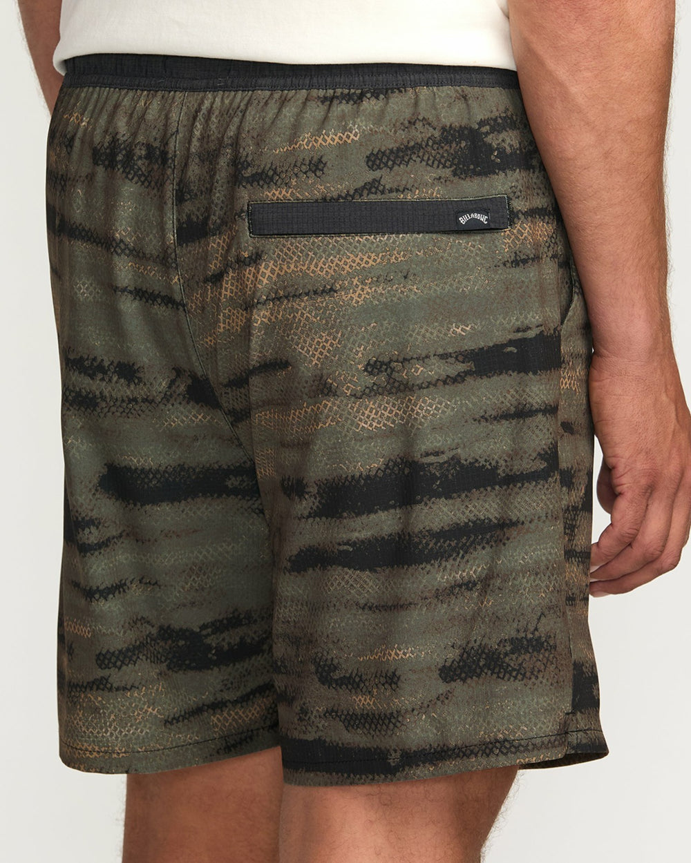 Surftrek Perforated Elastic 17" Hybrid Shorts - Dark Military