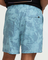 Surftrek Perforated Elastic 17" Hybrid Shorts - Glacier Blue