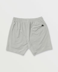 Surftrek Perforated Elastic 17" Hybrid Shorts - Silver
