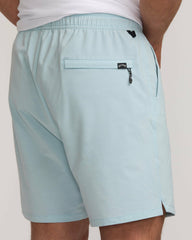 Surftrek Transit Elastic 17" Hybrid Shorts - Dusty Blue