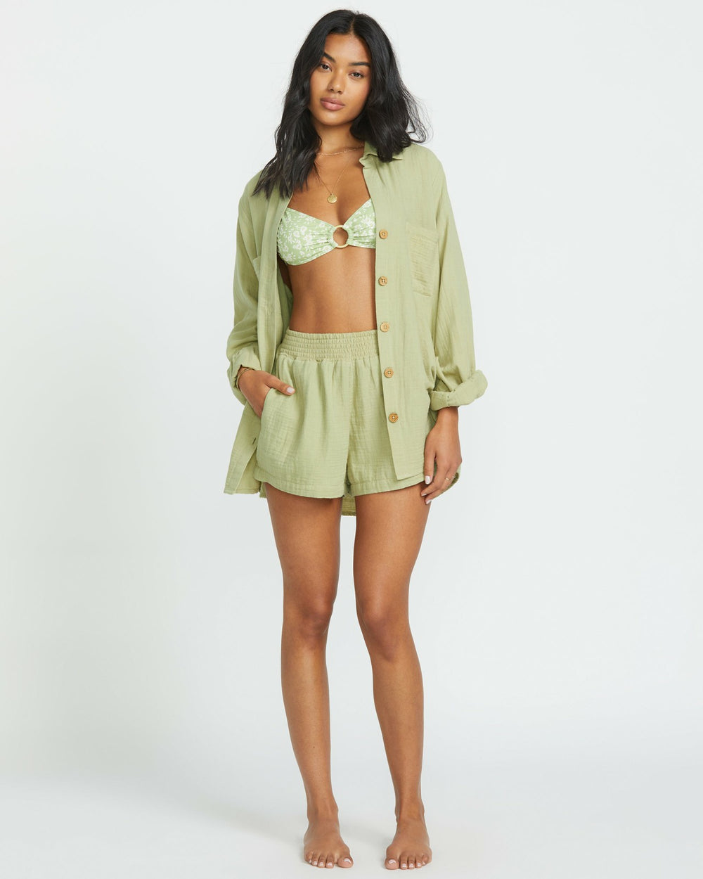 Sweet Swell Long Sleeve Shirt - Avocado