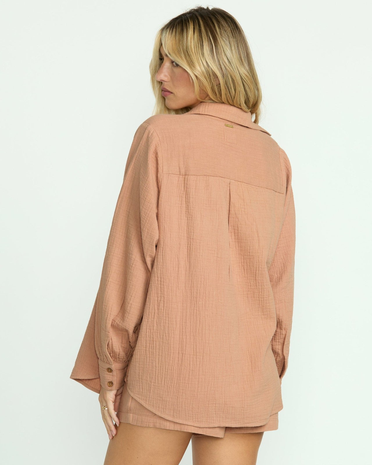 Sweet Swell Long Sleeve Shirt - Rose Brown
