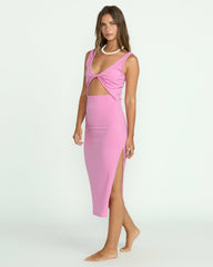 Take A Look Reversible Dress - Bright Rose