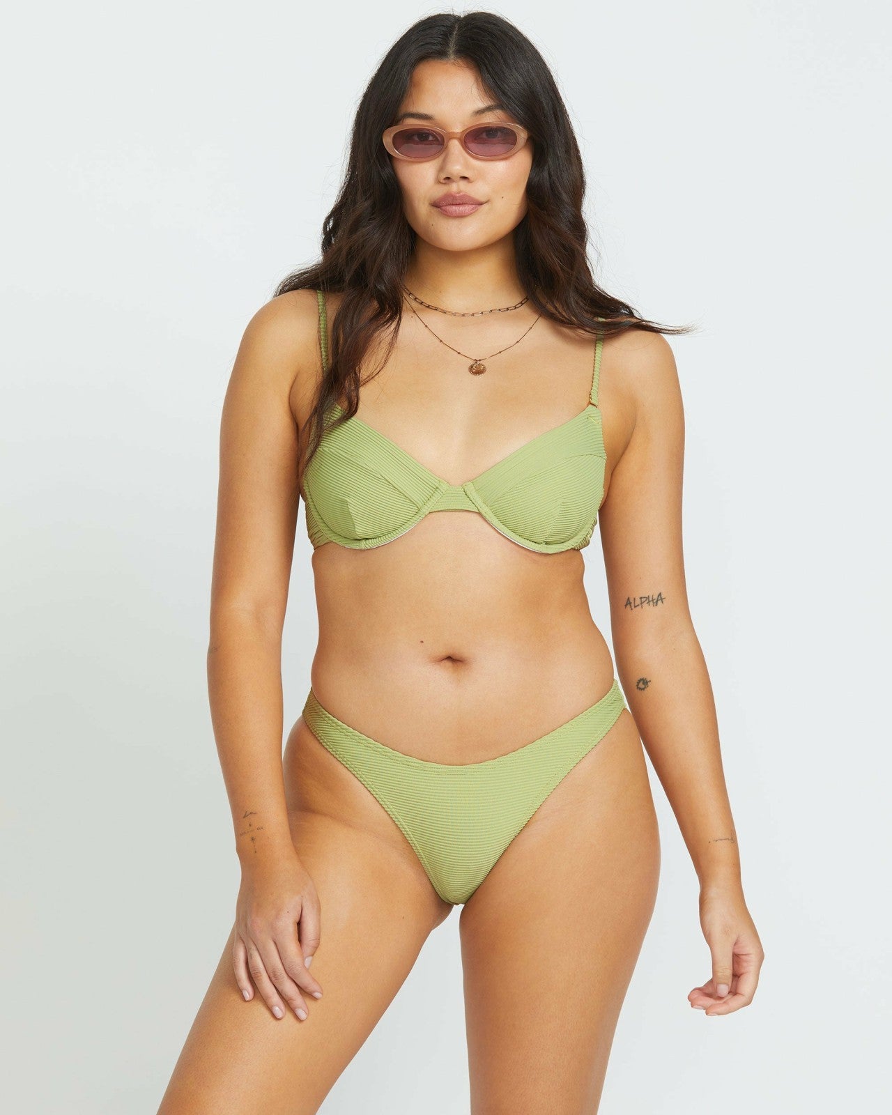 Tanlines Hike Bikini Bottom - Avocado