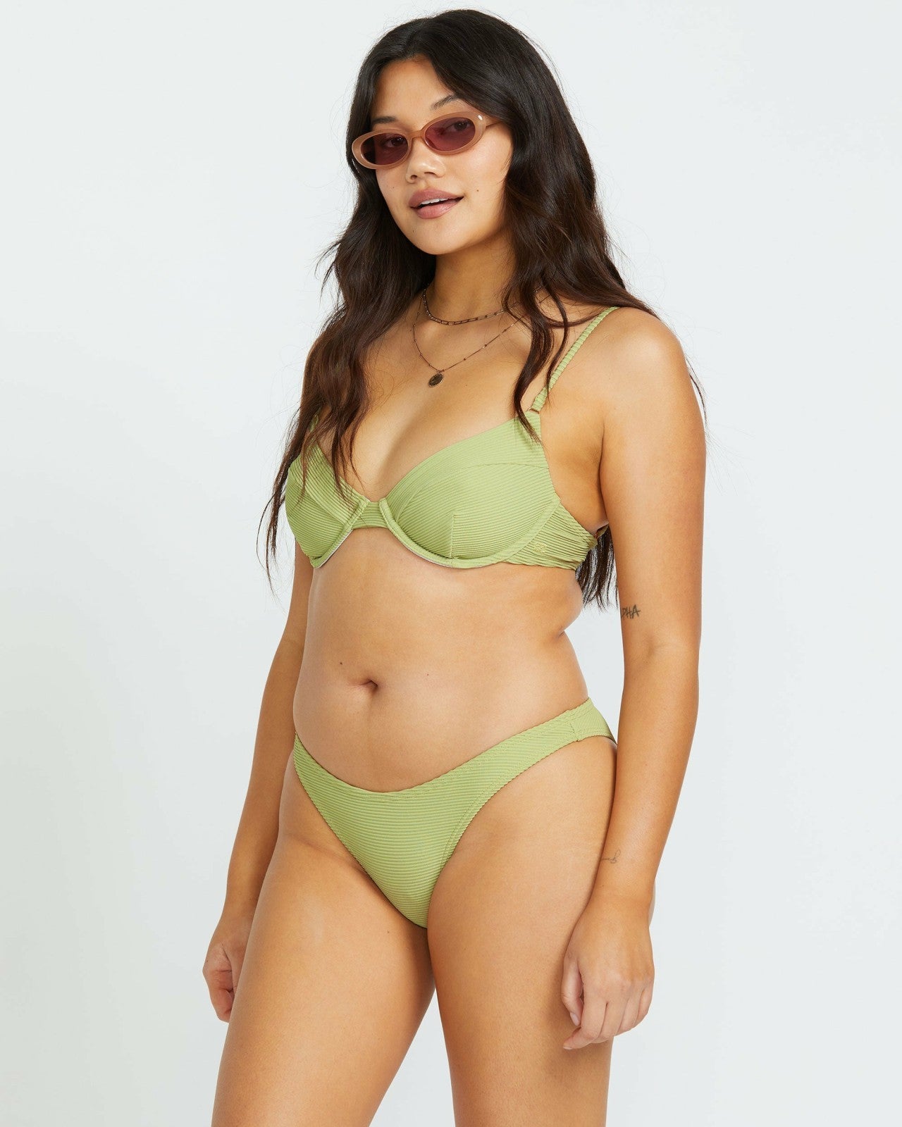Tanlines Hike Bikini Bottom - Avocado