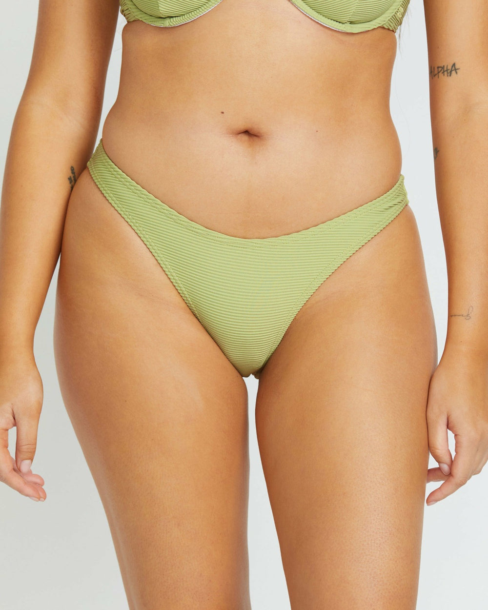 Tanlines Hike Bikini Bottom - Avocado