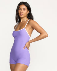 Tanlines Retro Tank Surfsuit - Purple Punch