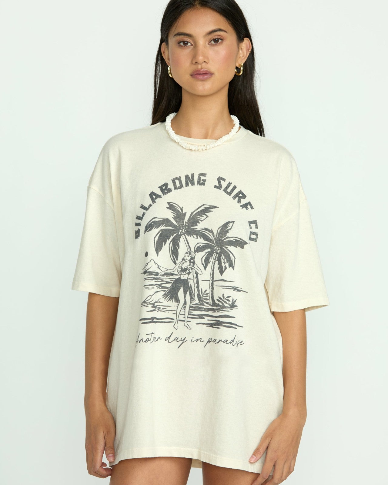 This Is Tropical Tee - Whitecap