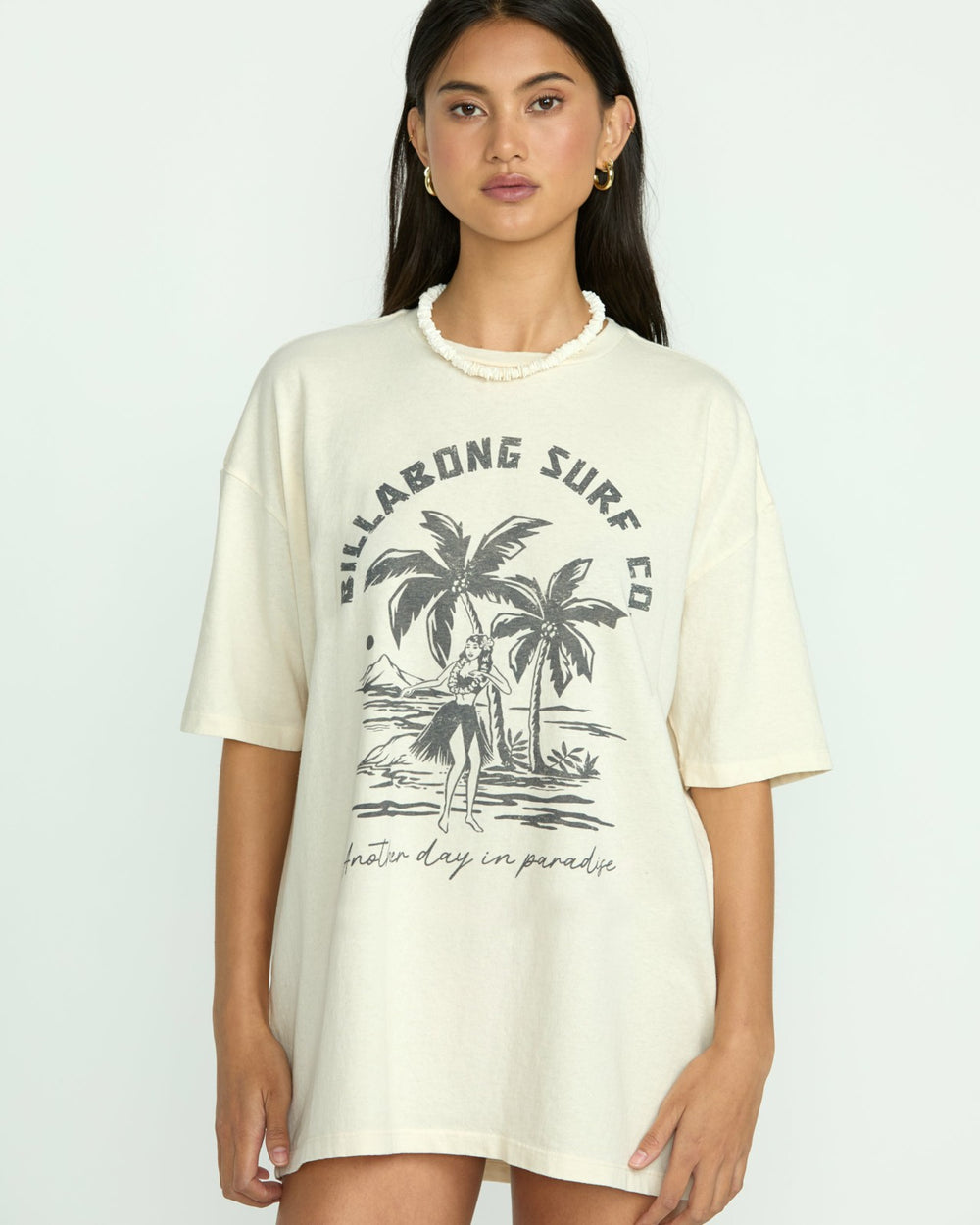 This Is Tropical Tee - Whitecap