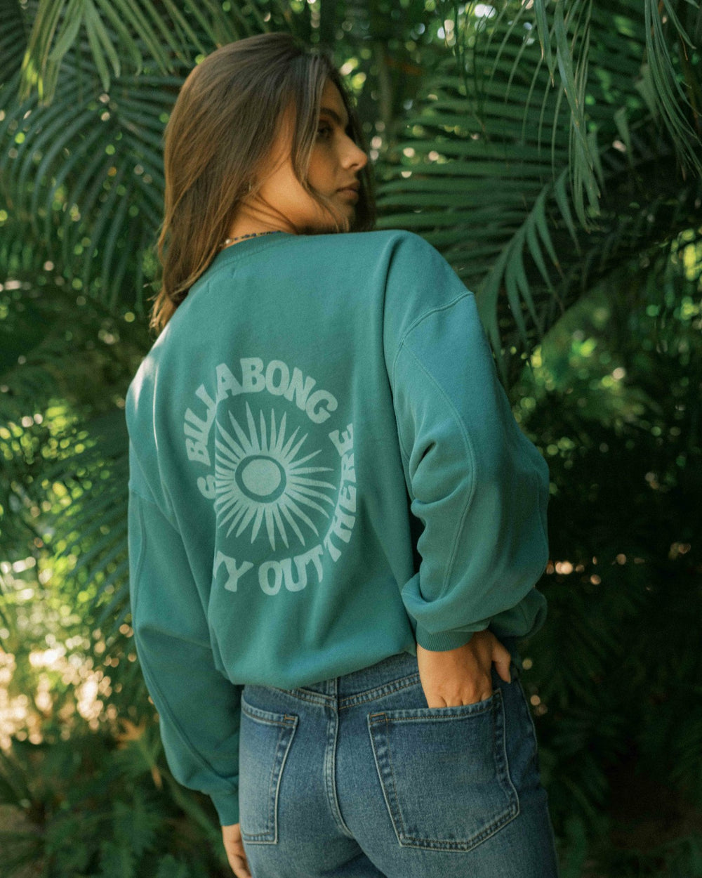 Time For Kendal Crewneck Sweatshirt - Evergreen