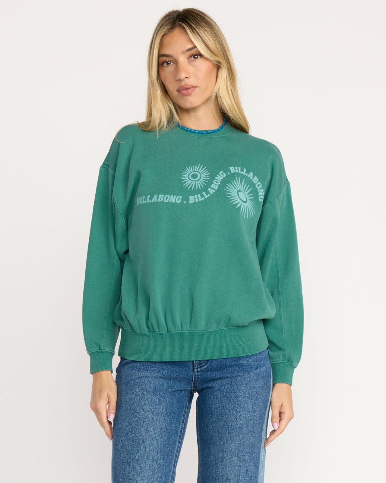 Time For Kendal Crewneck Sweatshirt - Evergreen