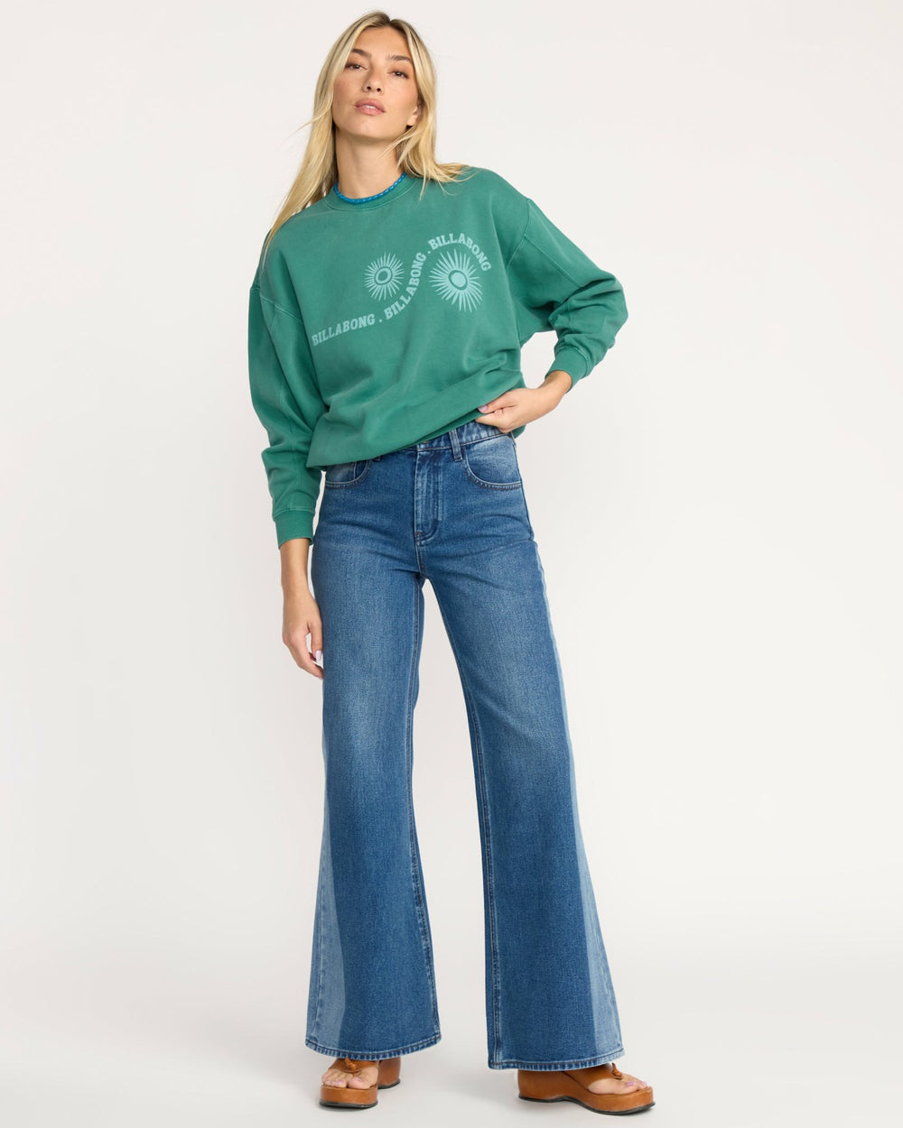 Time For Kendal Crewneck Sweatshirt - Evergreen