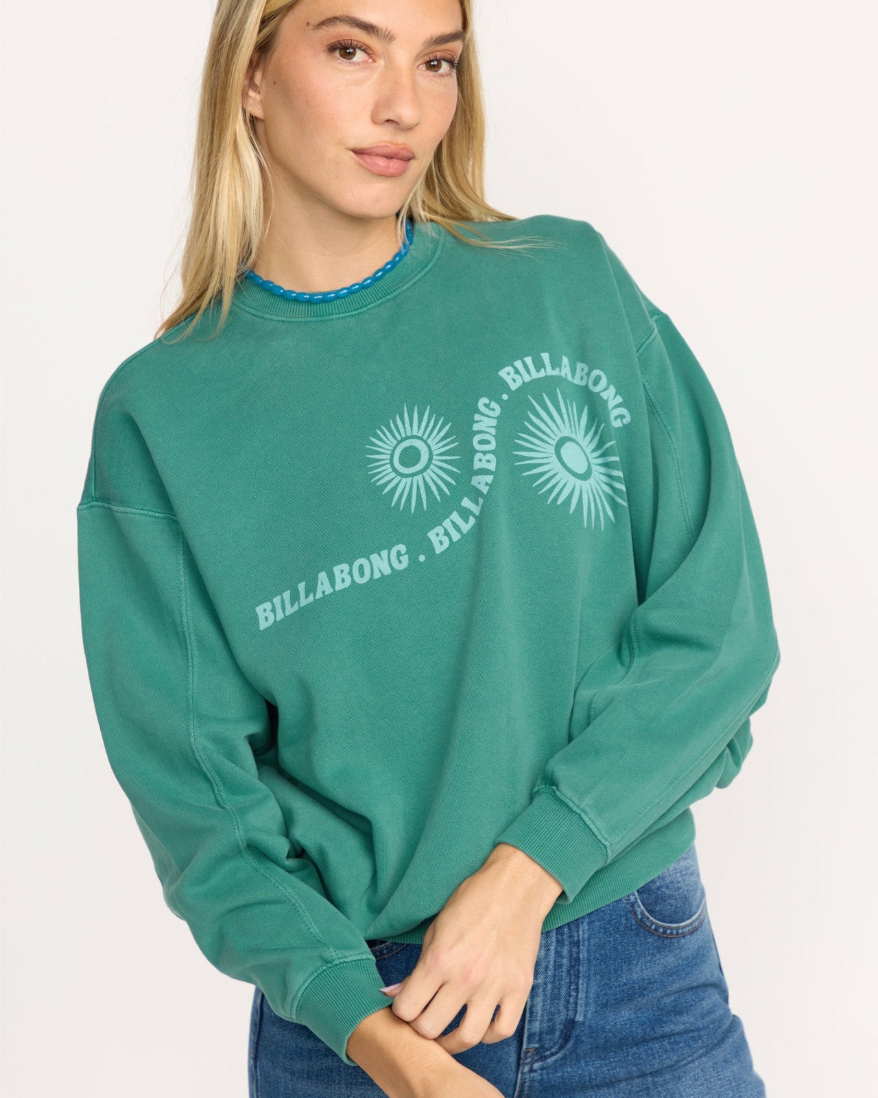 Time For Kendal Crewneck Sweatshirt - Evergreen
