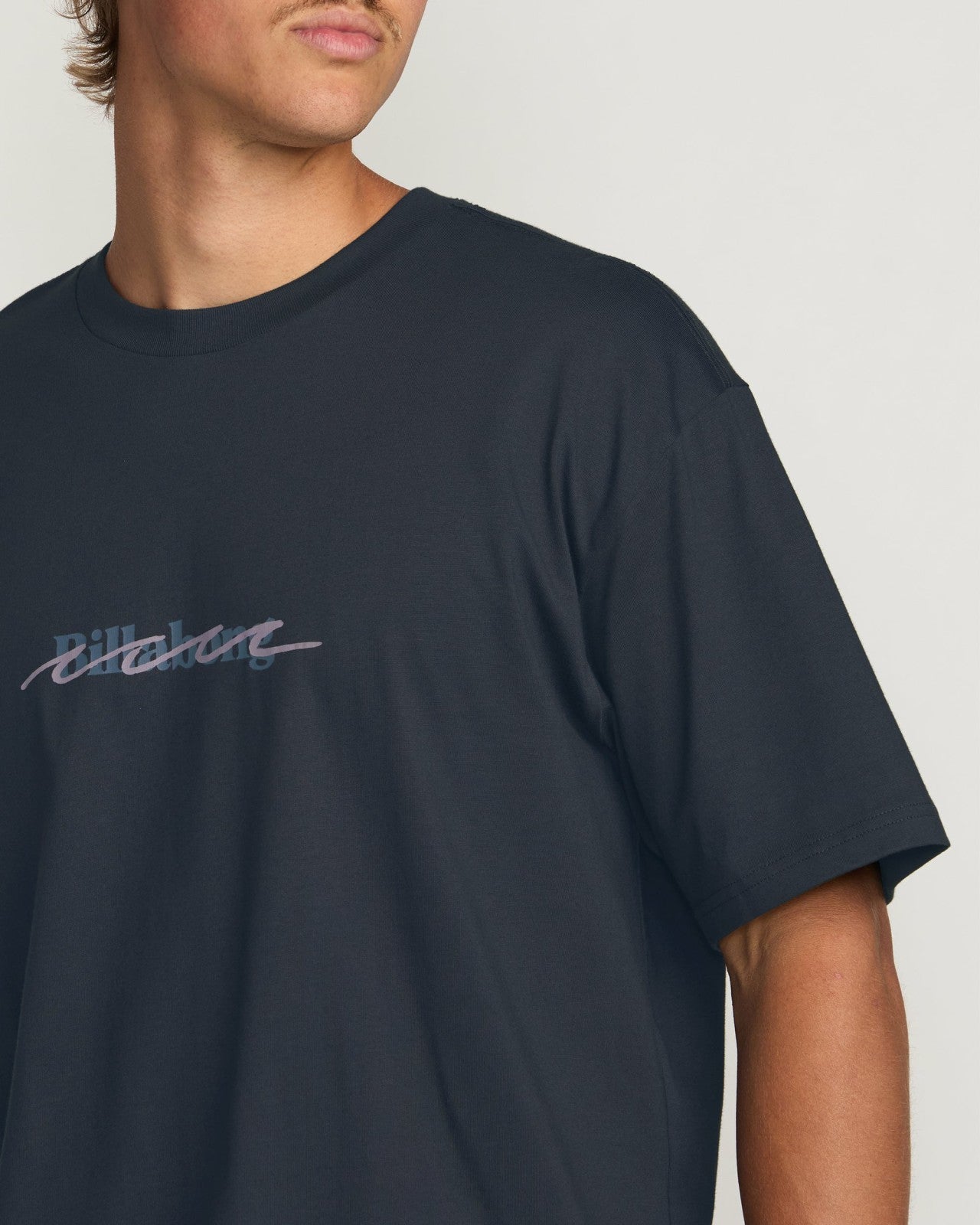 Triple Up Regular Tee - Aged Indigo