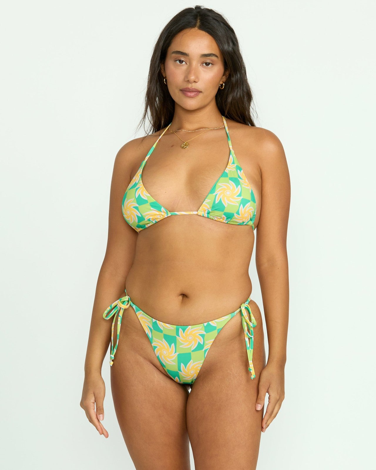 Trippin On Sun Multi Triangle Bikini Top - Multi