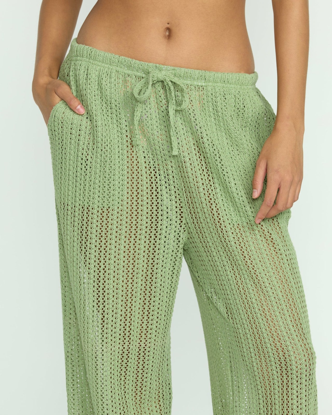 Tropic Beach Cover-Up Pants - Pistachio