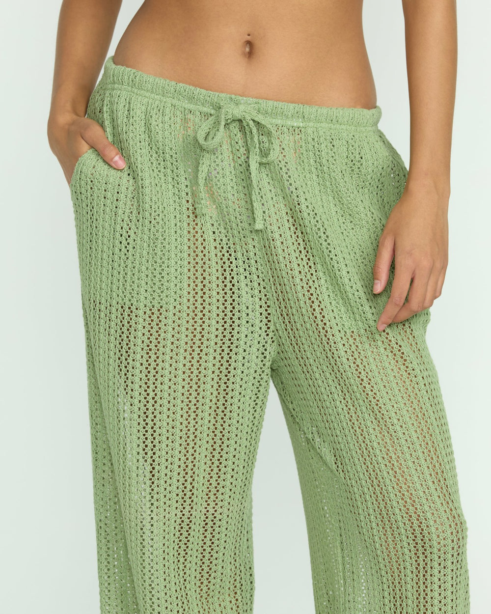 Tropic Beach Cover-Up Pants - Pistachio