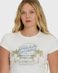 Tropics Sunset California Tee - Salt Crystal