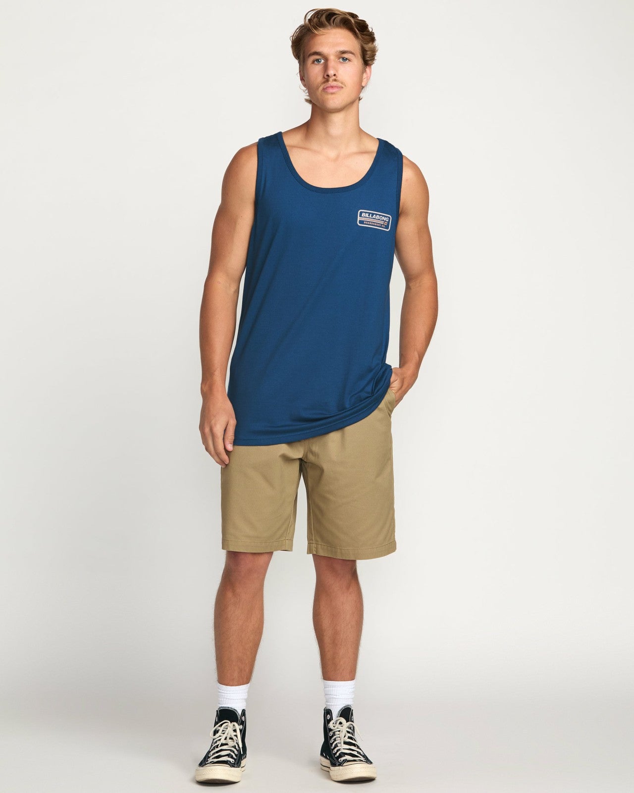Walled Premium Tank - Deep Blue