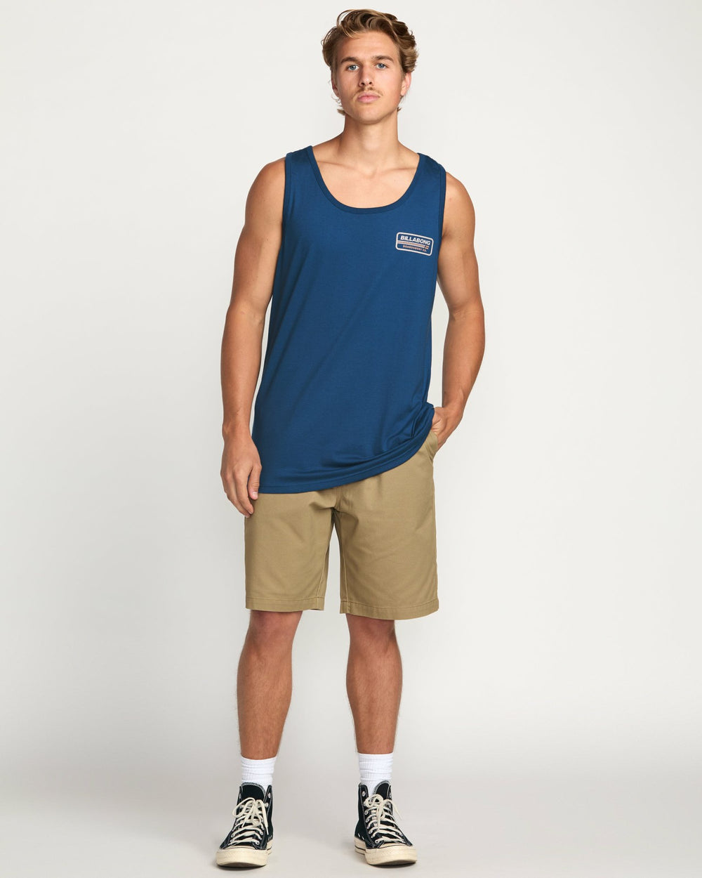 Walled Premium Tank - Deep Blue