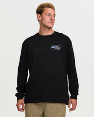Walled Regular Long Sleeve Tee - Black