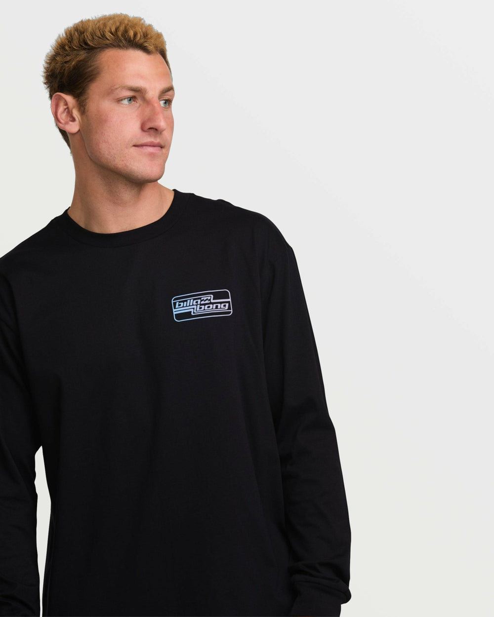 Walled Regular Long Sleeve Tee - Black