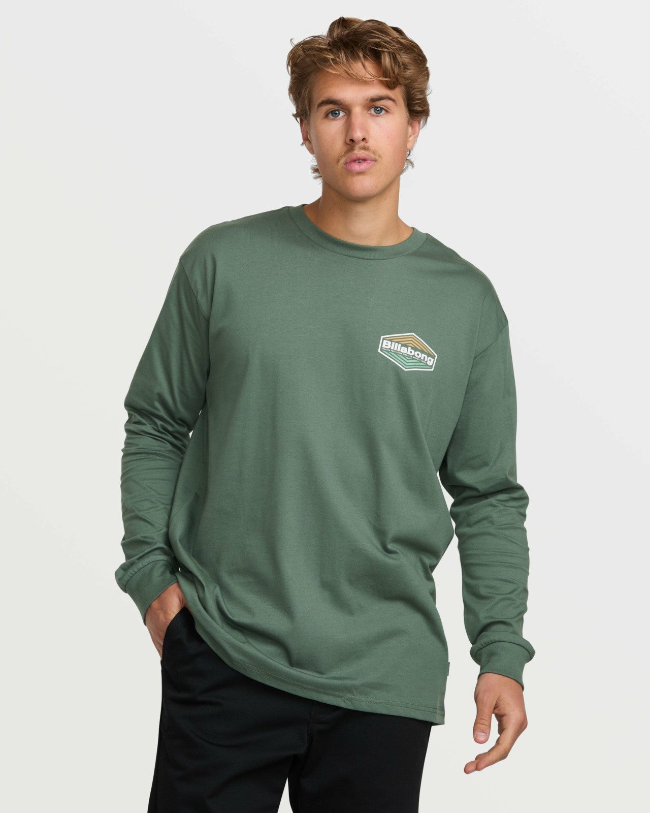 Walled Regular Long Sleeve Tee - Dark Slate