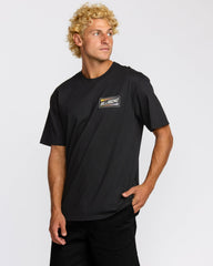 Walled Regular Short Sleeve T-Shirt - Black