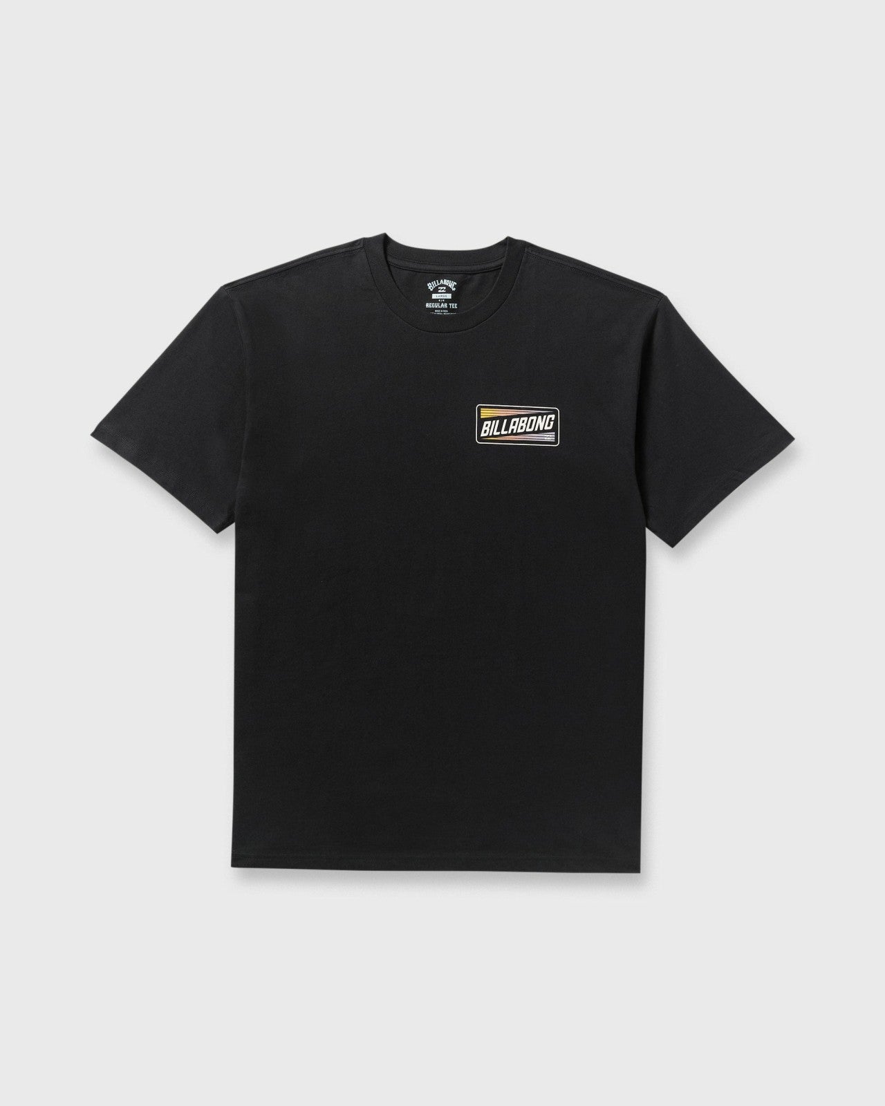 Walled Regular Short Sleeve T-Shirt - Black