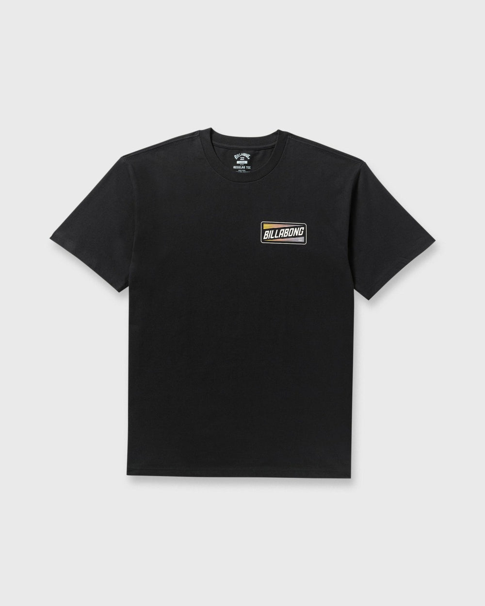 Walled Regular Short Sleeve T-Shirt - Black