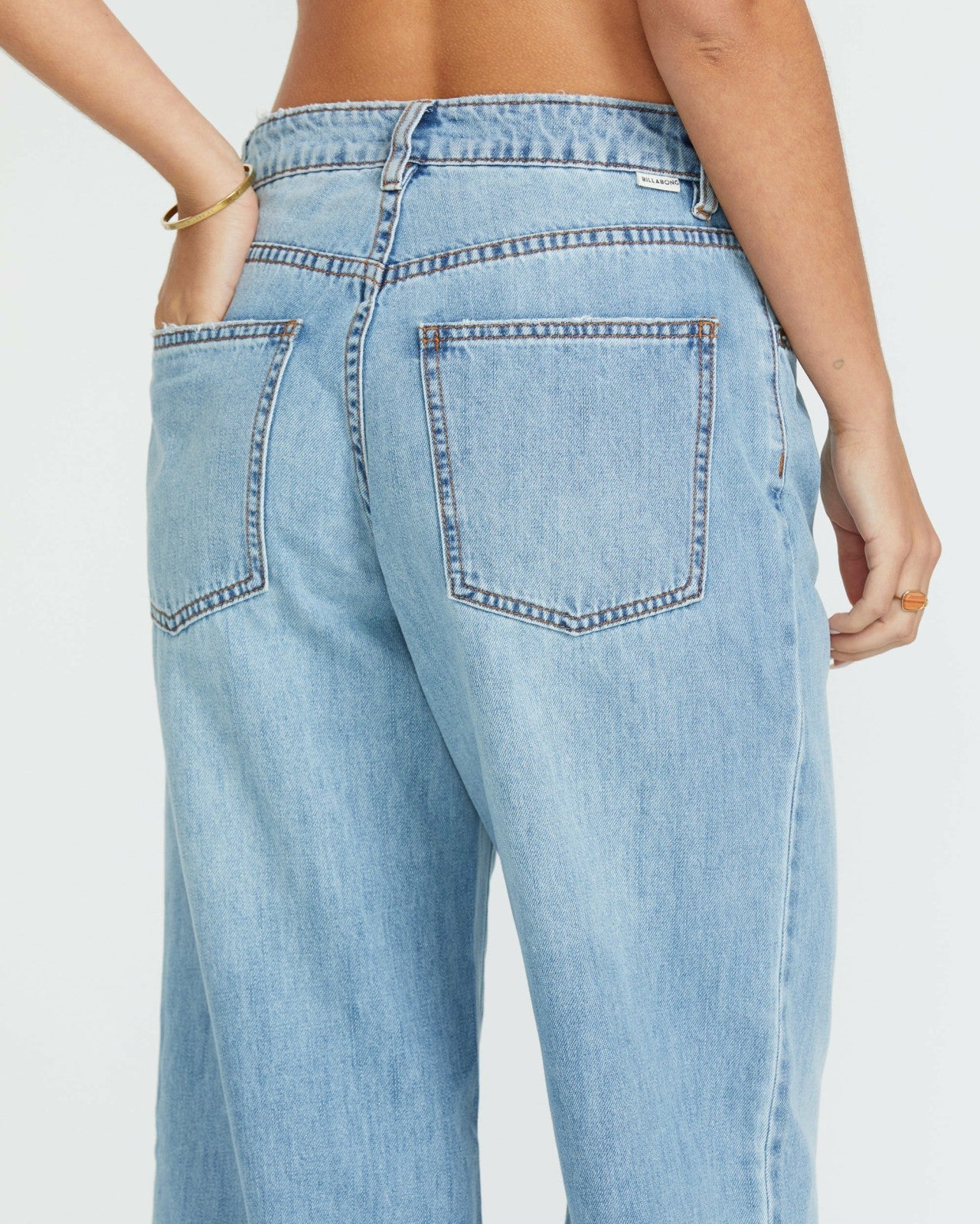 Washed By The Sun Denim Pants - Cali Blue
