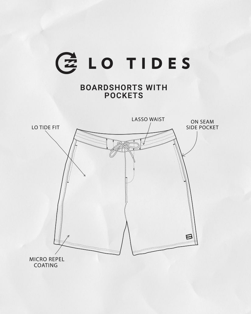 Wategos Lo Tide 19" Boardshorts - Brown